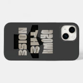 ノイズを溺れる – グレーのiPhoneケース Case-Mate iPhoneケース (裏面 (横))