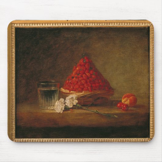 ノイチゴ、c.1761が付いているバスケット マウスパッド (正面)