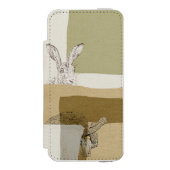 ノウサギおよびカメアイソーポスの寓話 INCIPIO iPhoneウォレットケース (フォリオ 正面)