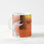 ノウサギおよびカメ1 -マグ コーヒーマグカップ (正面左)