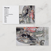 ノウサギおよびカメ 名刺 (正面/裏面)