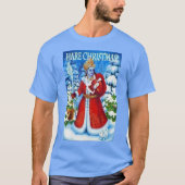 ノウサギのクリスマス- Krishnaのメリーなॐ Tシャツ (正面)