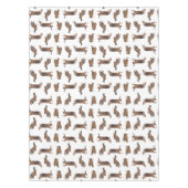 ノウサギの逆上のテーブルクロス(色を選んで下さい) テーブルクロス (正面)