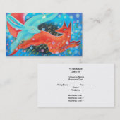 ノウサギを持つキツネの跳躍 名刺 (正面/裏面)