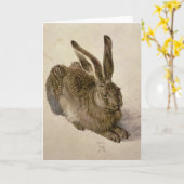 ノウサギ1502年 カード (黄色い花)