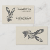 ノウサギ 名刺 (正面/裏面)