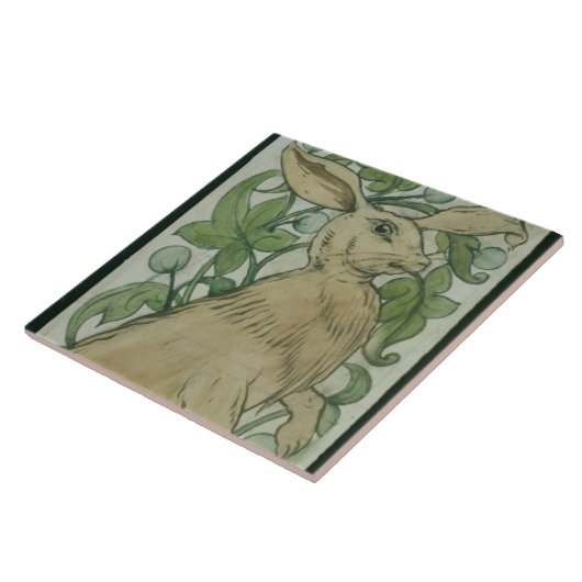 ノウサギ(w/c紙で) タイル (側面)