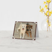 ノウザードレスキュー犬ノテカード カード (黄色い花)