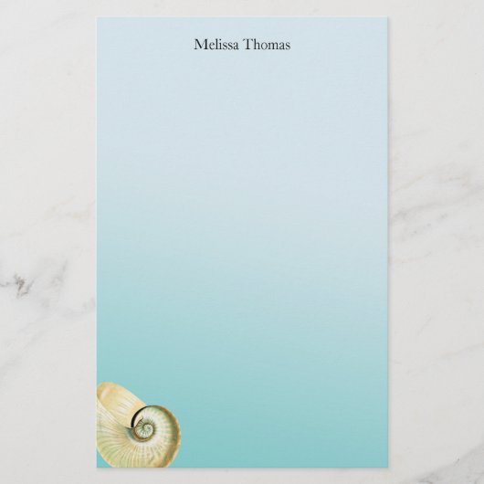 ノウチラス貝 便箋 (正面)