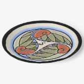 ノウチロモノグラムのス ペーパープレート (アングル)