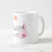 ノウハウやる気を起こさせる引用文マグデザイン ジャンボコーヒーマグカップ (正面右)