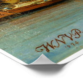 ノウランド・ヴァン・パウエルによるUSSアルフレッド海軍船 ポスター (角)