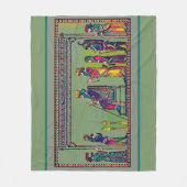 ノウルーズお祝いシェルパブランケット フリースブランケット (正面)