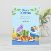 ノウルーズのグリーティングカード シーズンカード (スタンド正面)