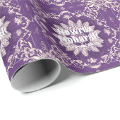ノウルーズペルシャ新年ディナーパーティーギフトバイオレット ラッピングペーパー (ロールコーナー)