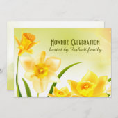 ノウルーズムバラクペルシアの新年パーティの招待状 招待状 (正面/裏面)