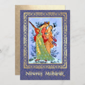 ノウルーズムバラクペルシアの新年パーティの招待状 招待状 (正面/裏面)