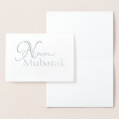 ノウルーズムバラクペルシャのイランの新年のホイル空白のス 箔カード (ディスプレー)