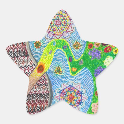 ノウルーズ春とライフリニューアルシール 星シール (正面)