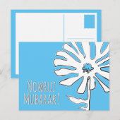 ノウルーズ・ムバラクの角切り花 ポストカード (正面/裏面)