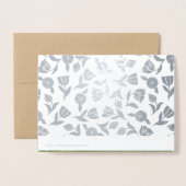 ノウルーズ・ムバラク。フォイル実在ペルシア年賀状 箔カード (裏面封筒付き)