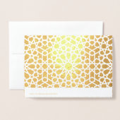 ノウルーズ・ムバラク。フォイル実在ペルシア年賀状 箔カード (裏面封筒付き)