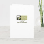 ノウルーズ・ムバラク。ペルシア年賀状(Farsi) シーズンカード (裏面)