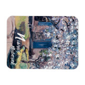 ノウルーズ・ムバラク。ペルシャ新年ファインアート マグネット (横)