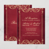 ノウヴェル・ヴィクトリアン:赤と金の披露宴 エンクロージャーカード (正面/裏面)