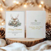 ノエエレガントル素朴クリスマスカード – モダン冬 カード