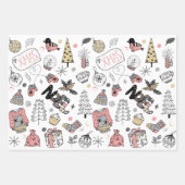 ノエルお洒落ホリデイ ラッピングペーパーシート (正面)