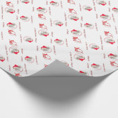 ノエルかわいらしヌビアンヤギのクリスマスラッピング紙 ラッピングペーパー (角)