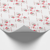 ノエルかわいらしヌビアンヤギのクリスマスラッピング紙 ラッピングペーパー (角)