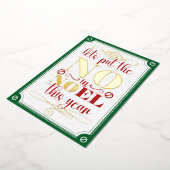 ノエルにNOを入れる 箔招待状 (回転した状態)