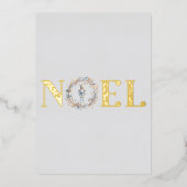 ノエルエレガントクリスマスくるみ割りバレエ写真 箔シーズンカード (正面)