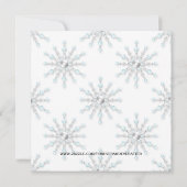 ノエルジンジャーブレッドマンカウトクリスマスパーティーホリデー 招待状 (裏面)