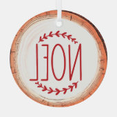 ノエルタイポグラフィキープサケツリー ガラスオーナメント (裏面)