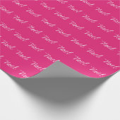 ノエルミニマルタイポグラフィマゼンタホワイト ラッピングペーパー (角)