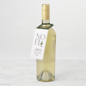 ノエルモダンタイポグラフィビジネスクリスマスホリデイ ボトルネックタグ (アングル)