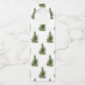 ノエルモダンタイポグラフィビジネスクリスマスホリデイ ボトルネックタグ (裏面)