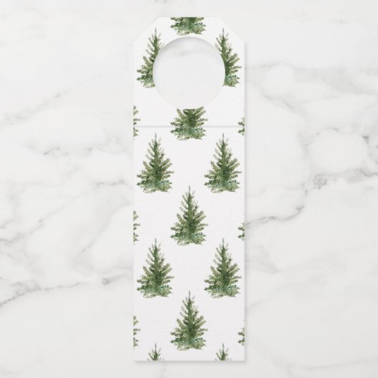 ノエルモダンタイポグラフィビジネスクリスマスホリデイ ボトルネックタグ (裏面)