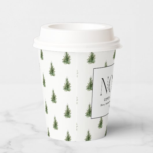 ノエルモダンタイポグラフィビジネスクリスマスホリデイ 紙コップ (右)