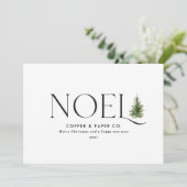 ノエルモダンタイポグラフィビジネスクリスマス シーズンカード (スタンド正面)