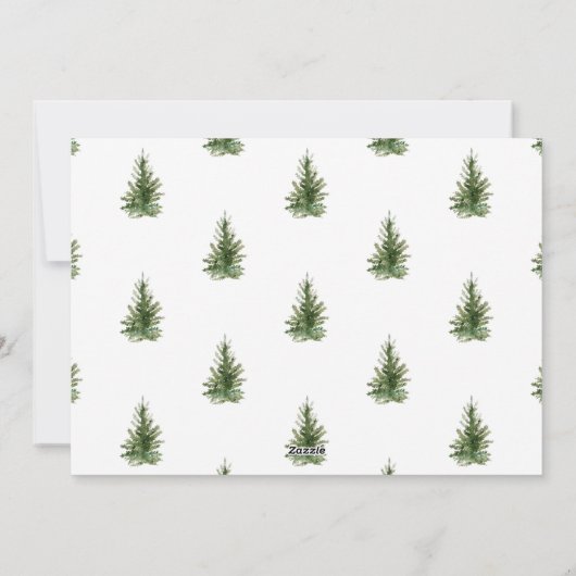 ノエルモダンタイポグラフィビジネスクリスマス シーズンカード (裏面)