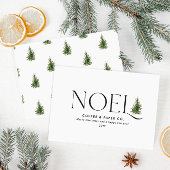 ノエルモダンタイポグラフィビジネスクリスマス シーズンカード