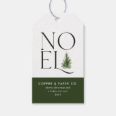 ノエルモダンタイポグラフィホ企業のリデイ ギフトタグ (正面)