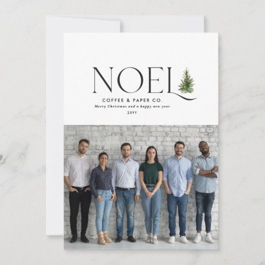 ノエルモダンタイポグラフィ1枚の写企業の真 シーズンカード (正面)