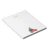 ノエル書道水彩車クリスマスメモ帳 ノートパッド (アングル)