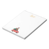 ノエル書道水彩車クリスマスメモ帳 ノートパッド (回転)