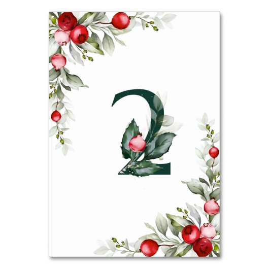 ノエル植物表結婚2のテーブル番号 テーブルナンバー (裏面)